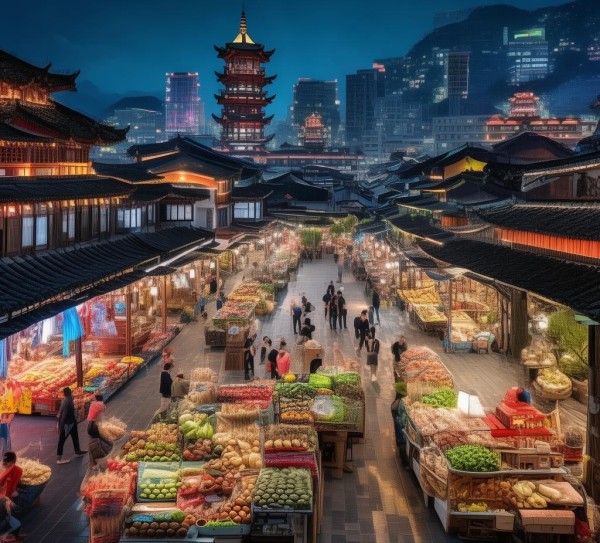 乐化镇集镇商贸服务区，商贸与文化交融的现代魅力